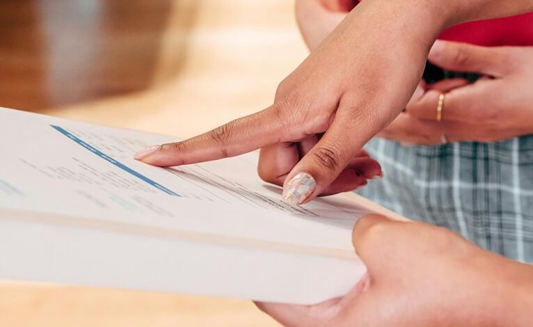 reviewing contact details